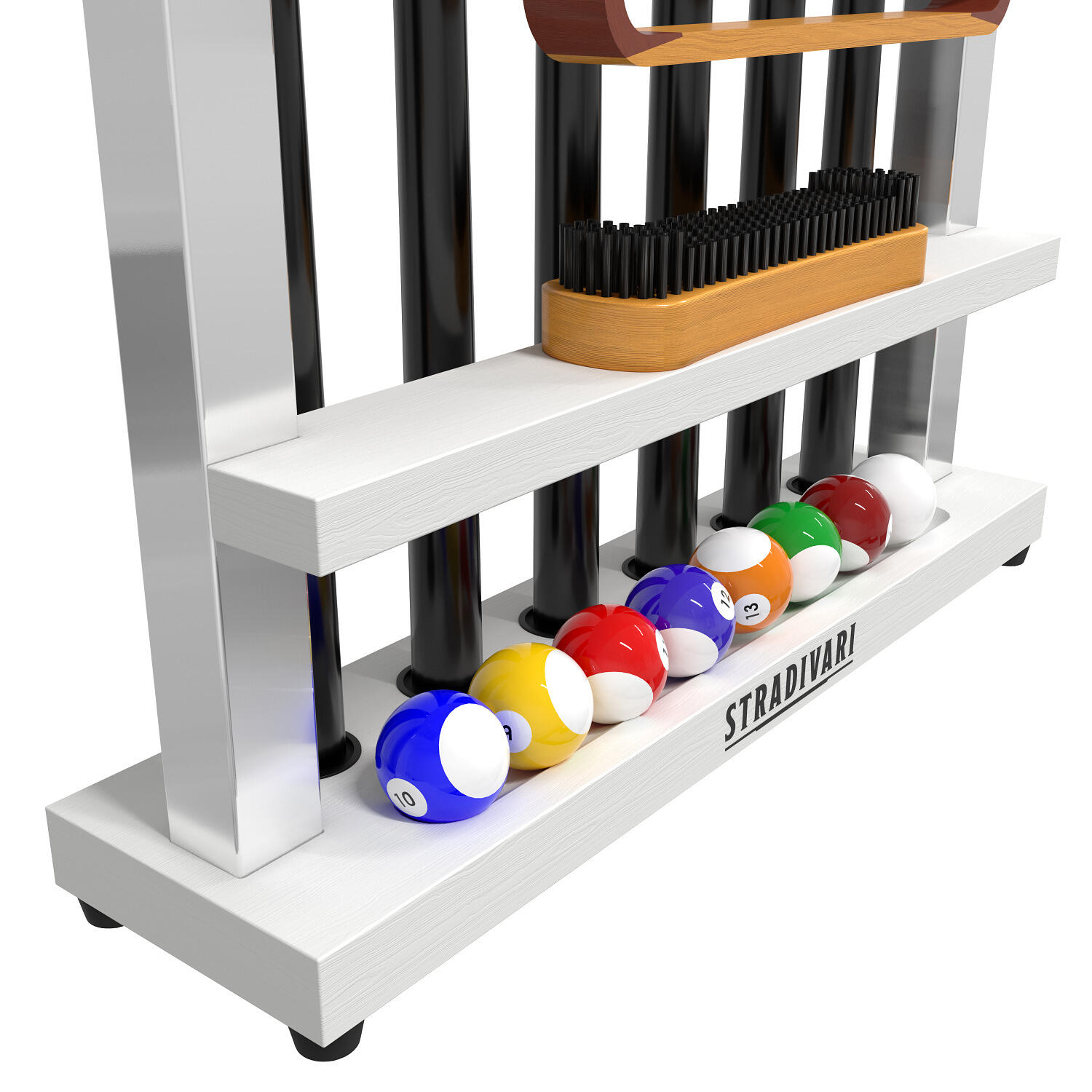 Pool Cue Stand Francesca White Billard / Poolbillard Unisex 2/6