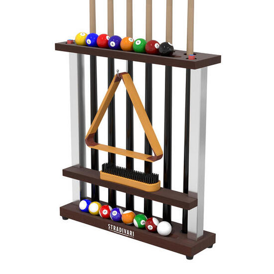 Billard-Queue Ständer Francesca Holz-Walnuss Billard Unisex