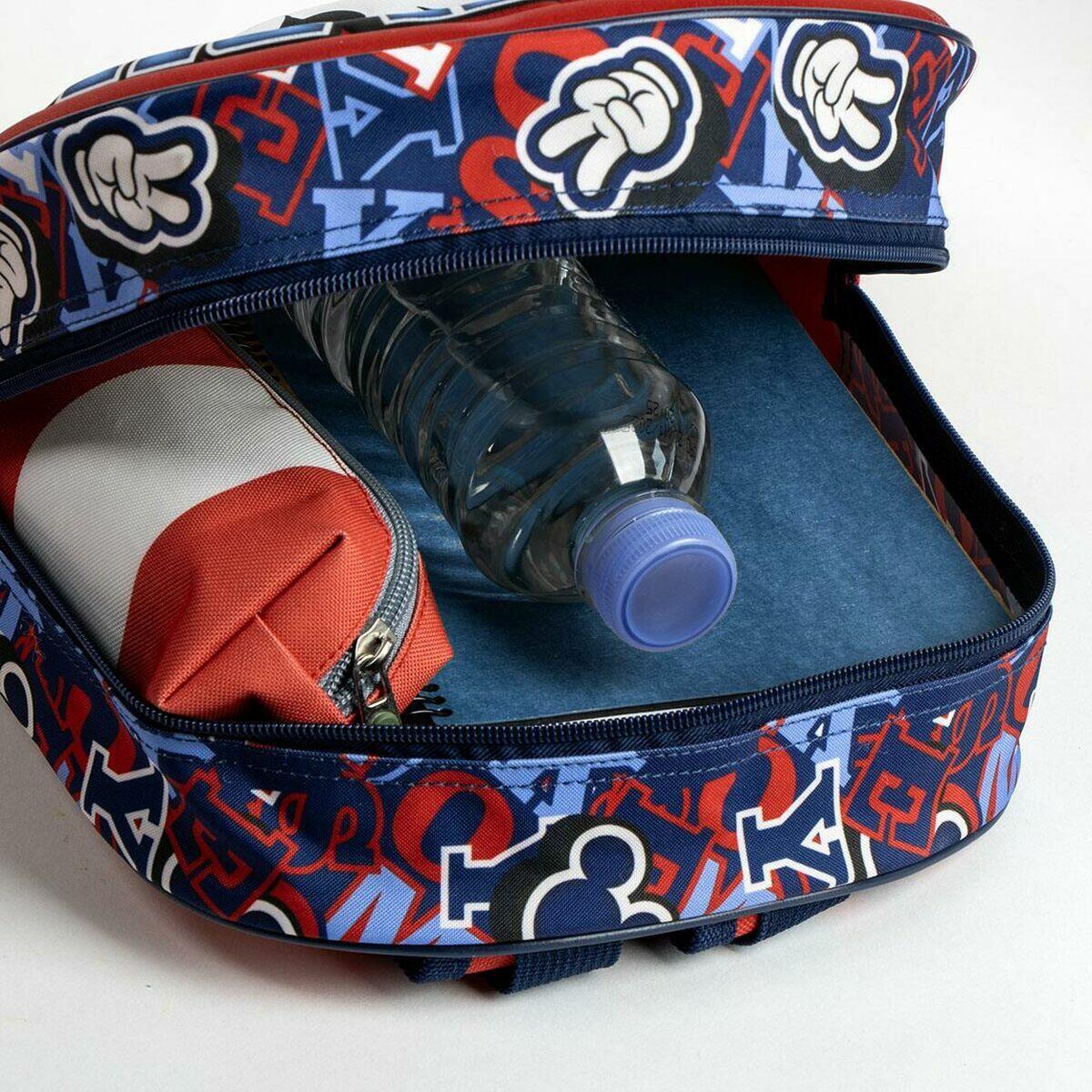 Mochila Escolar Mickey Mouse 67 % Poliéster 3/5