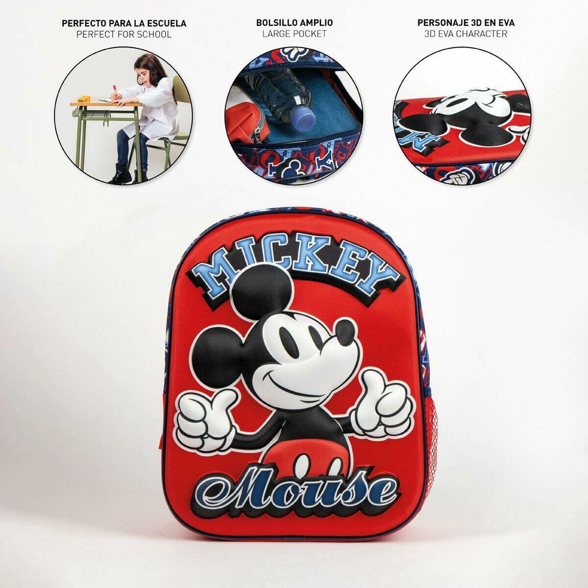 Mochila Escolar Mickey Mouse 67 % Poliéster 4/5