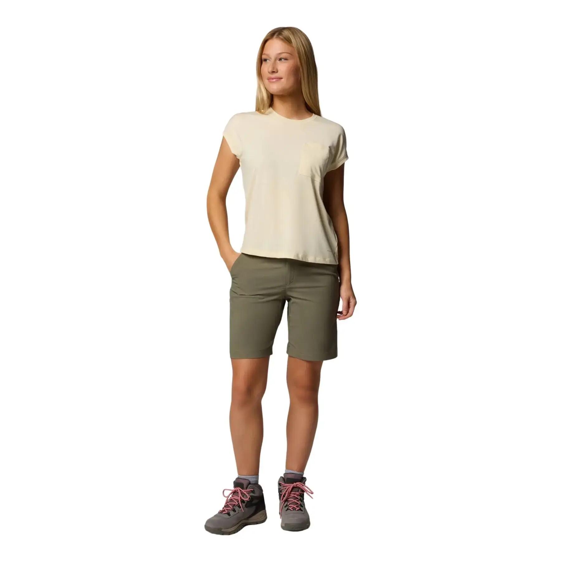 Pantaloncini Columbia Leslie Falls Donna Verde, leggeri e traspiranti 6/7