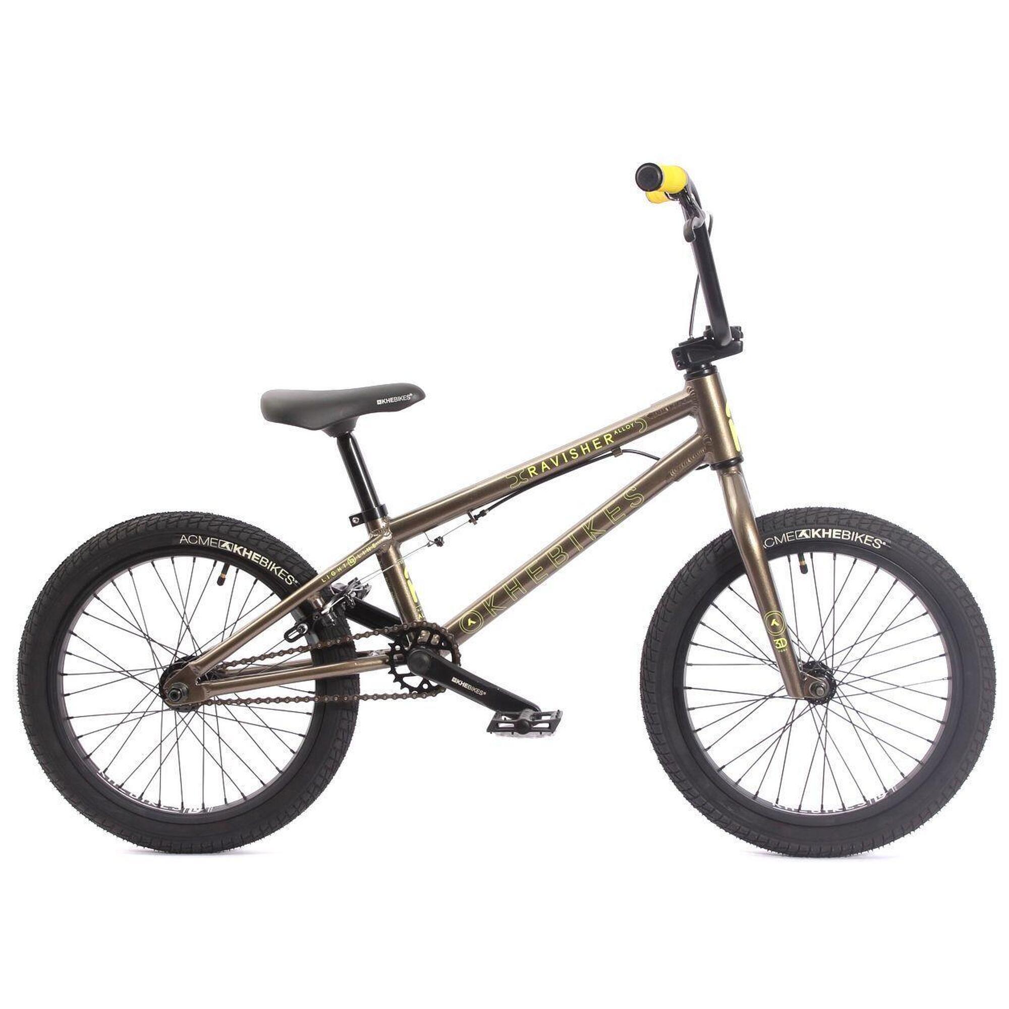 Khebikes - Bmx Enfant Alu Khe Ravisher Ll 18 Pouces Freecoaster 8,8 kg - Bmx - Gris|marron|noir - No Size - Decathlon