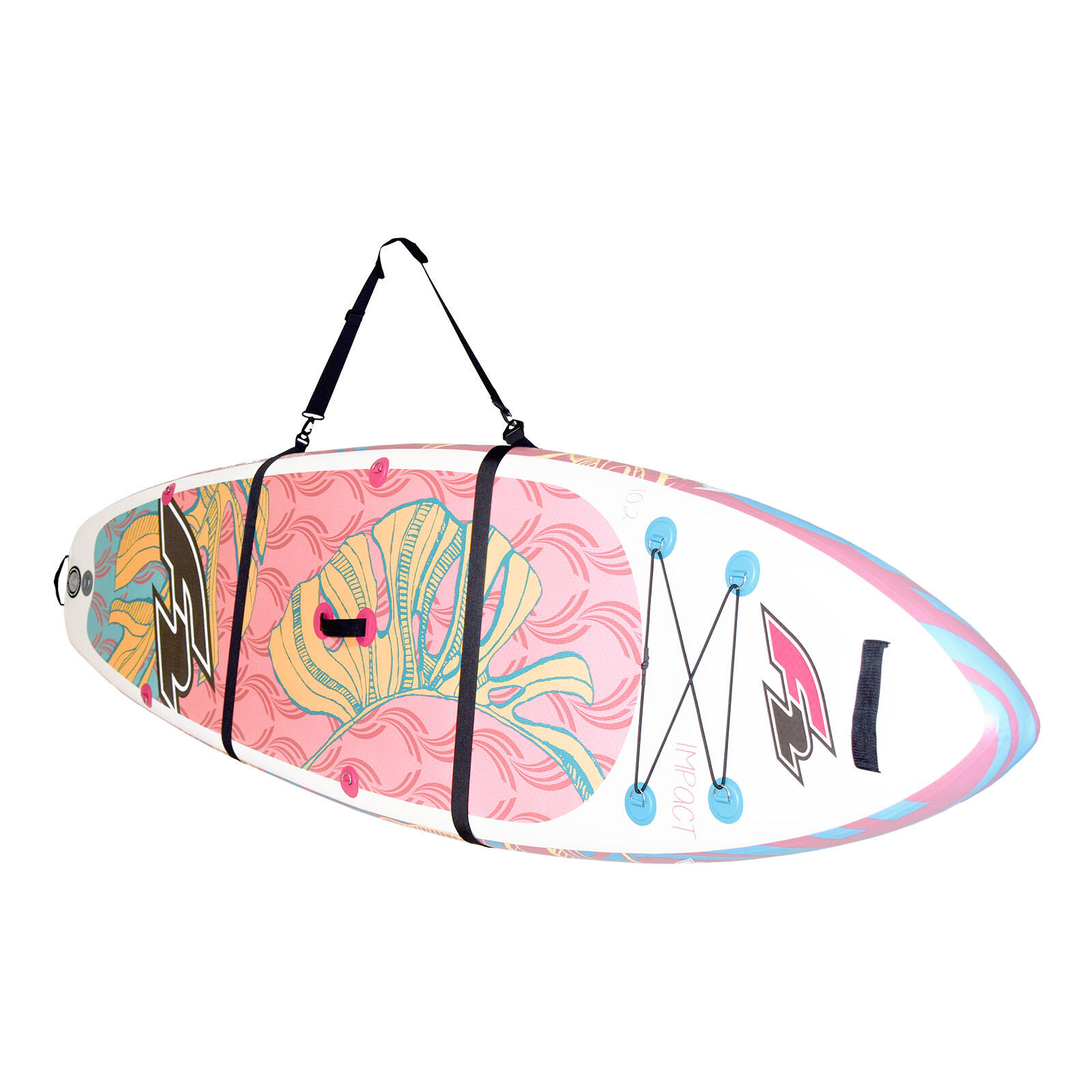 F2 F2  Tragegurt SUP Träger Stand Up Paddling Zubehör 140cm Schwarz 2025
