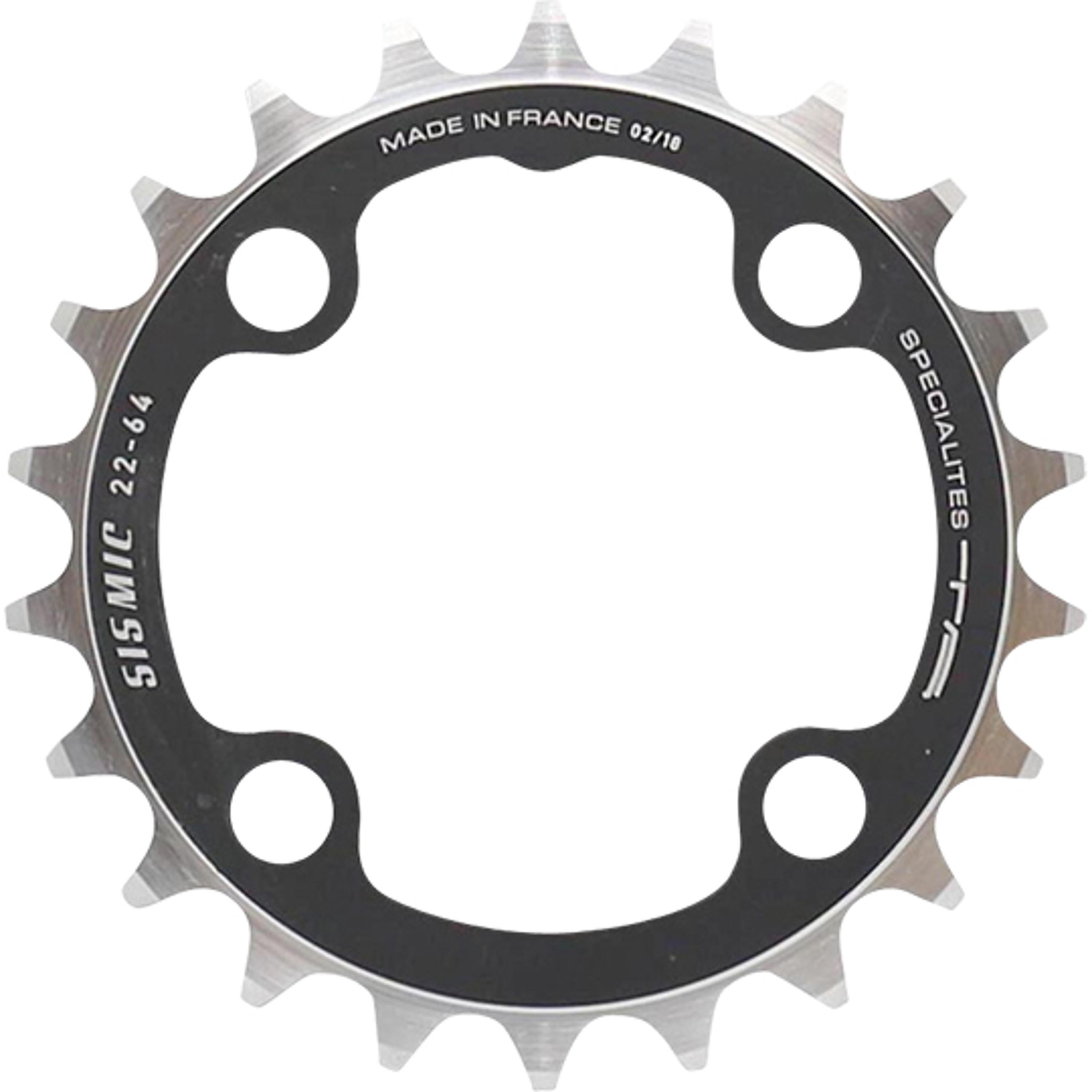 Piastra disco da bici tripla 64 inter 4 branche Specialità T.A. Sismic 1/1