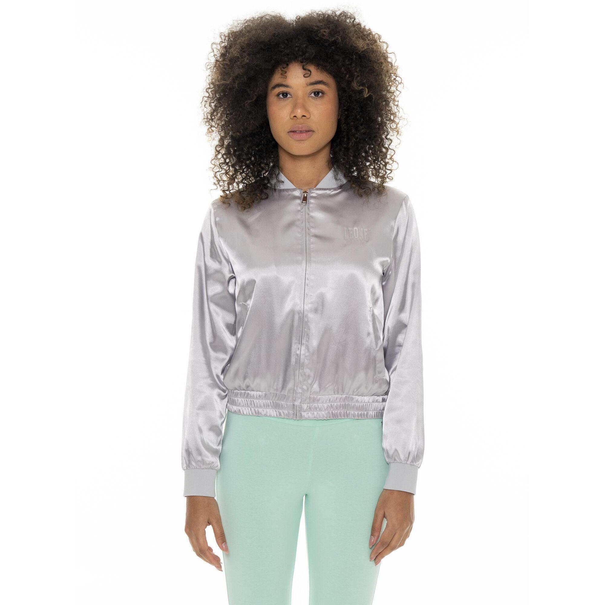 Leone 1947 Apparel - Blouson Bomber Femme Leone Be Glam - Veste - Gris - Decathlon