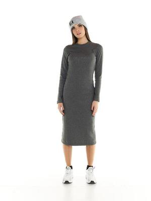 Greyss leone lange jurk met ribbels voor dames