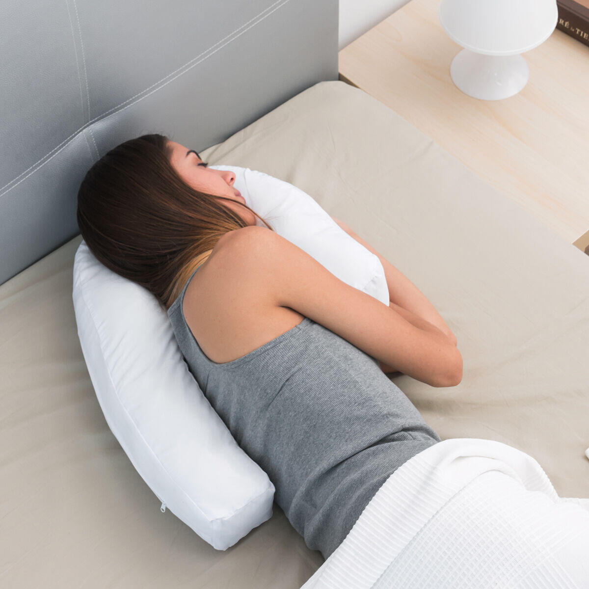 Almohada Ergonómica de Postura Lateral U InnovaGoods Wellness Relax 39 x 57 x 14 5/5