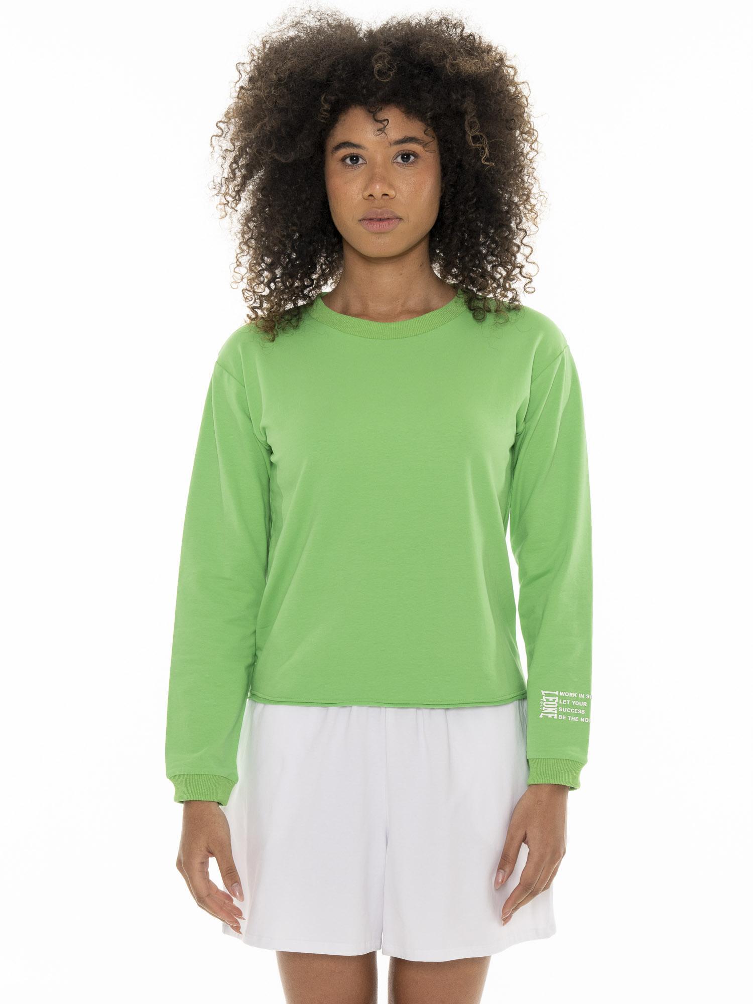 LEONE 1947 APPAREL Sudadera de cuello redondo de mujer Silence Work