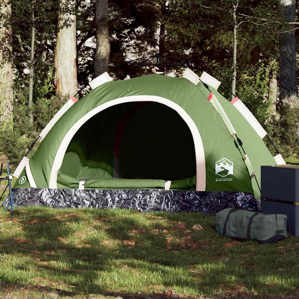 Vidaxl 2-Person Fast Release Tent in Green