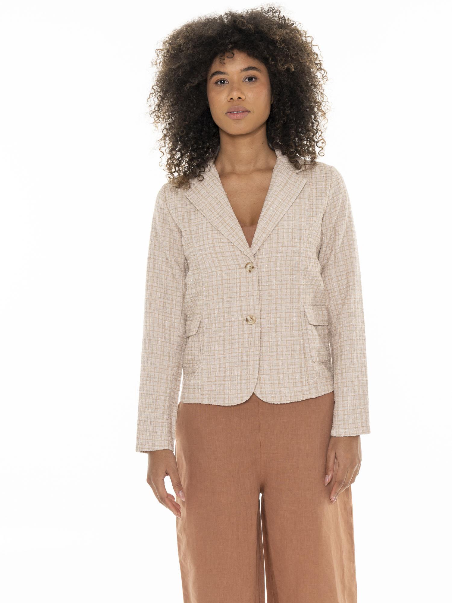 LEONE 1947 APPAREL Blazer bouclé feminino Leone Chic Boxing