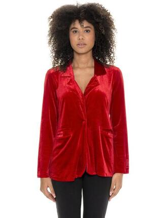 Leone Damen-Chenille-Blazer „Scooter“.