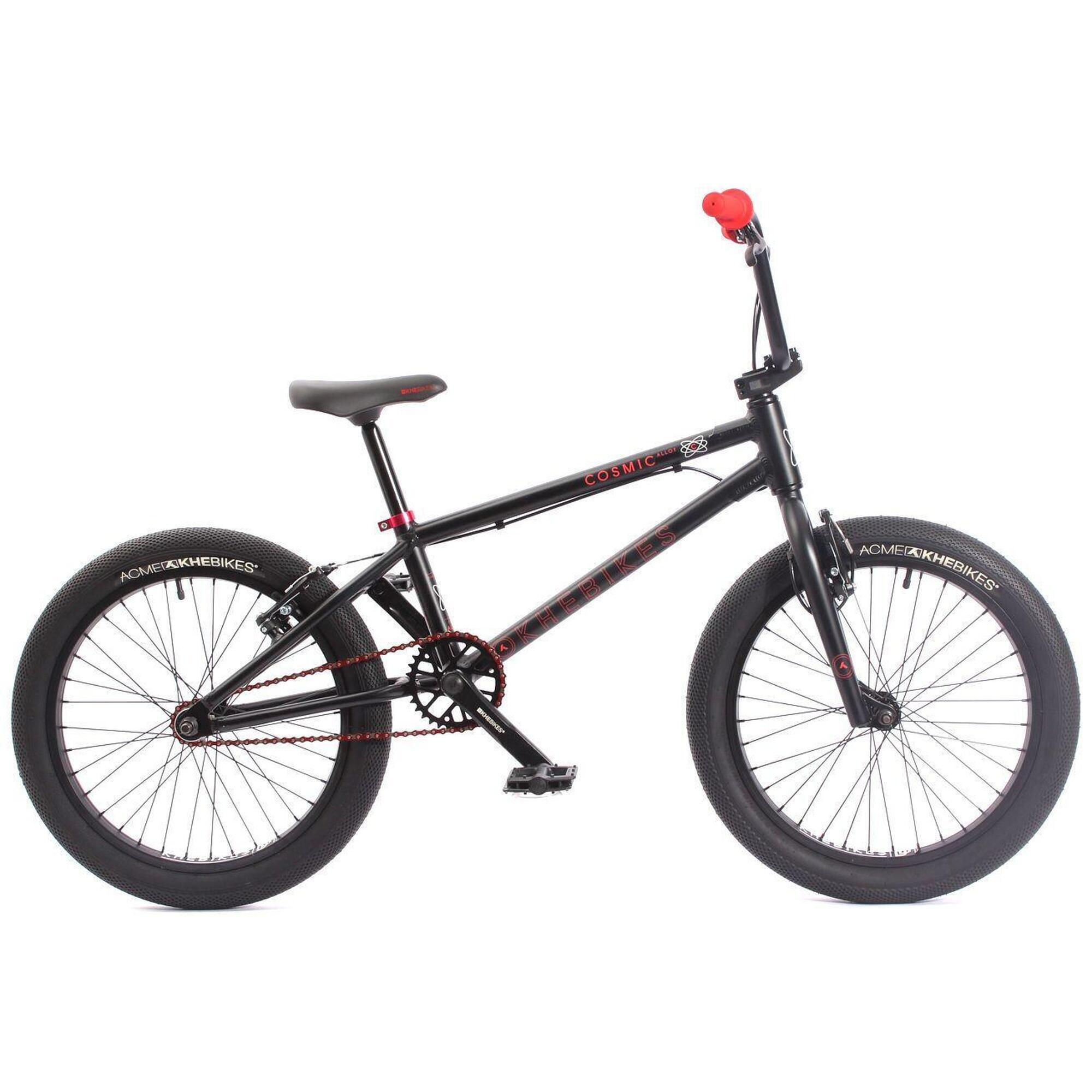 KHEBIKES Dětské BMX kolo hliníkové COSMIC AL černé 20 palců 10,6 kg