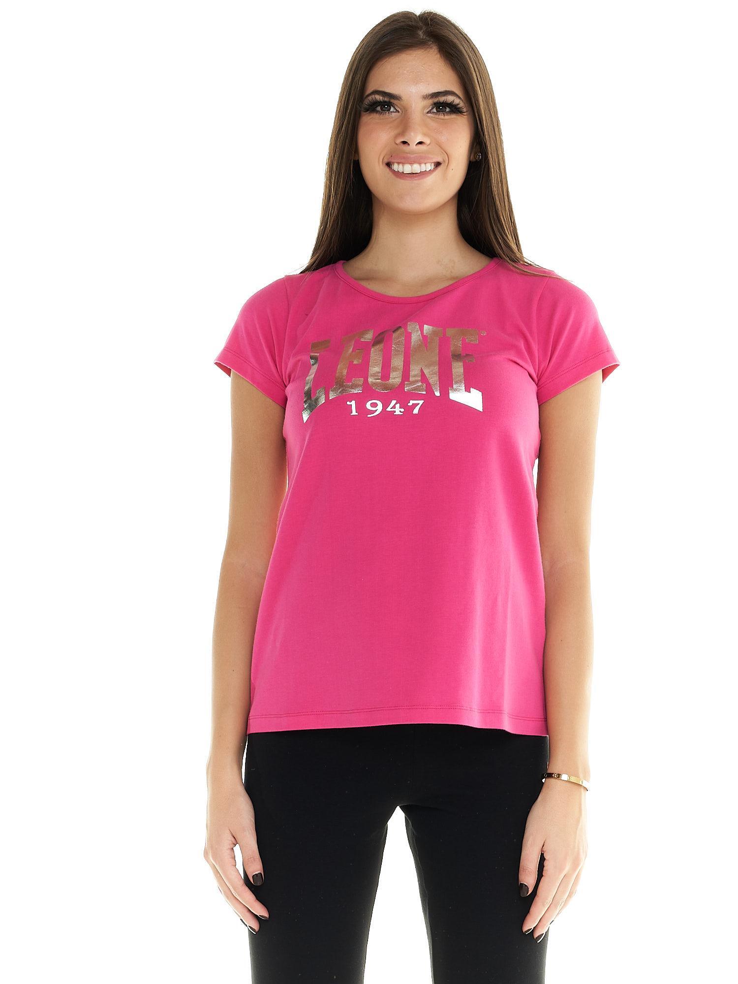 LEONE 1947 APPAREL Camiseta de mujer Leone de manga corta y gran logo Basic