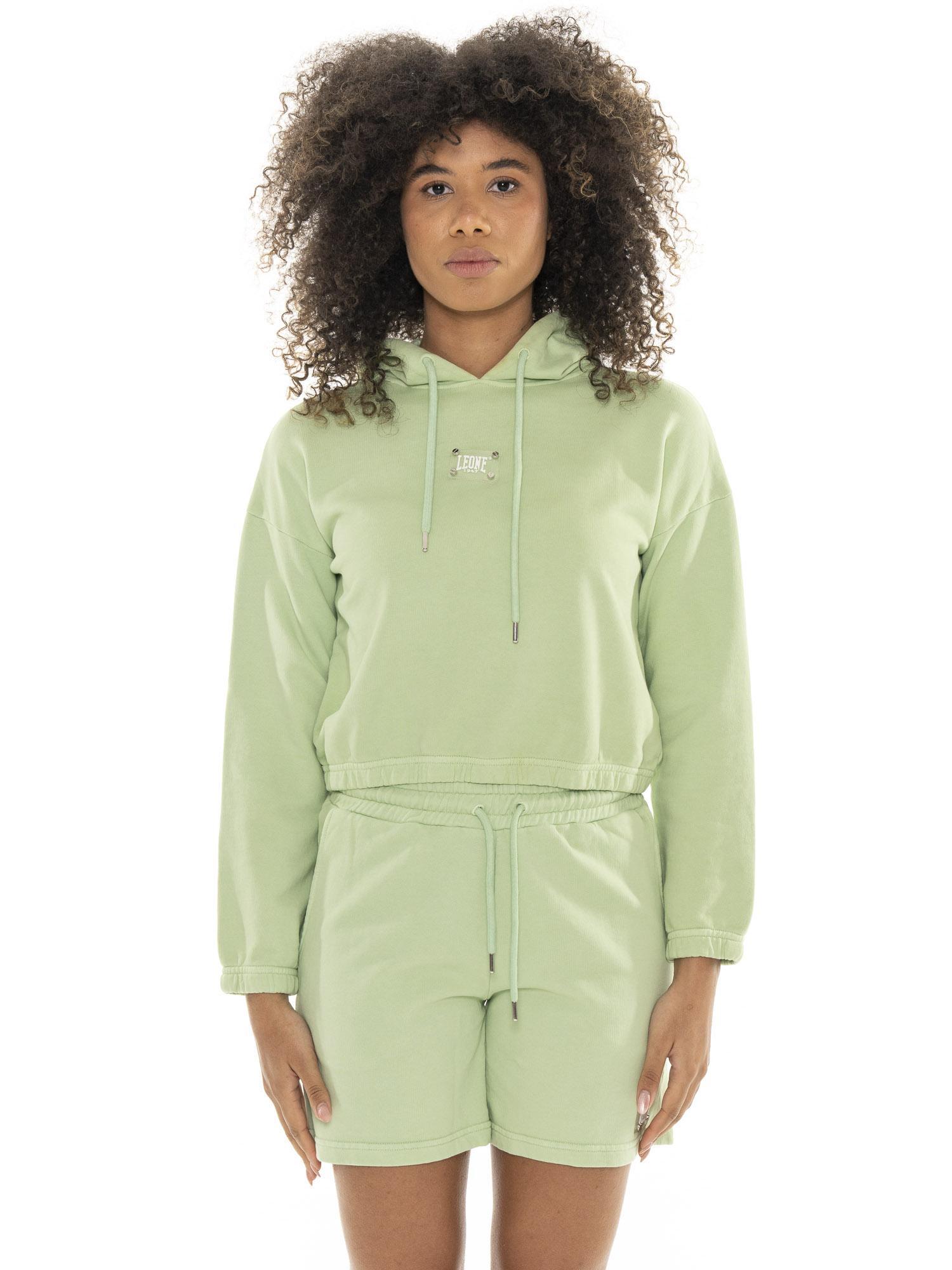 LEONE 1947 APPAREL Moletom feminino Leone Uni com capuz e pull-on