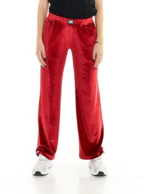 Pantaloni da tuta a zampa in ciniglia Leone donna Scooter