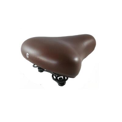Selle comfort fietszadel unisex - city - bruin