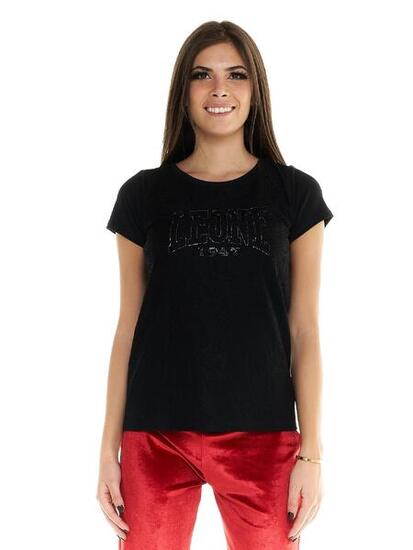 T-shirt Leone donna con maniche corte Scooter