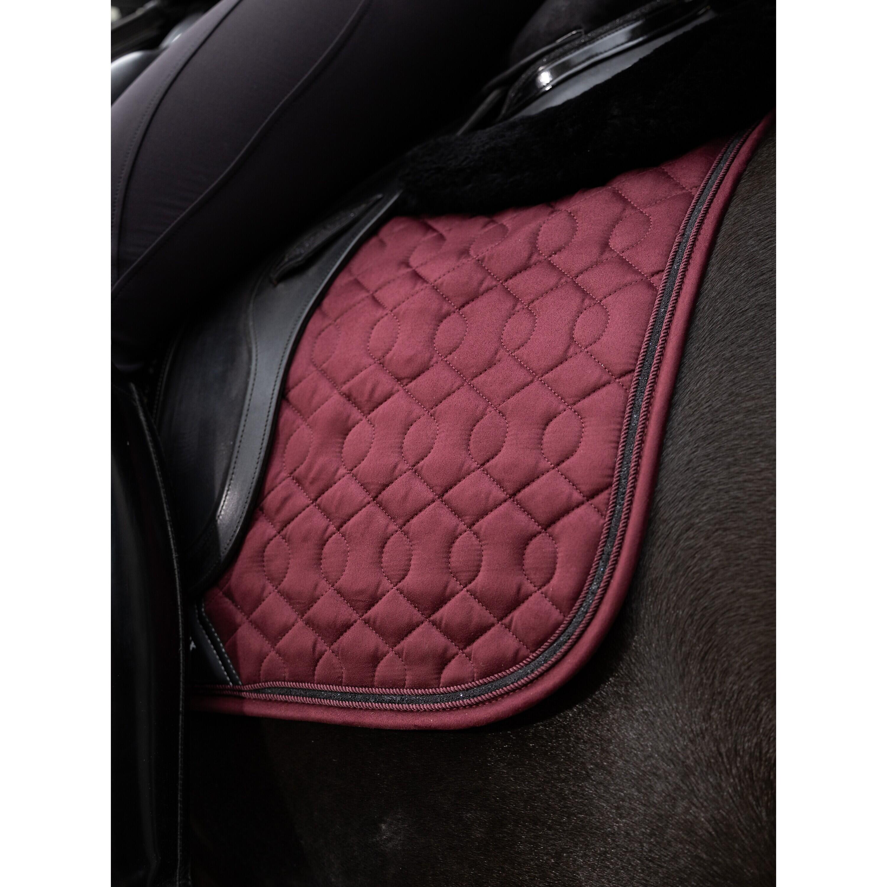Dressuurmat voor paarden LeMieux Crystal Suede 3/5