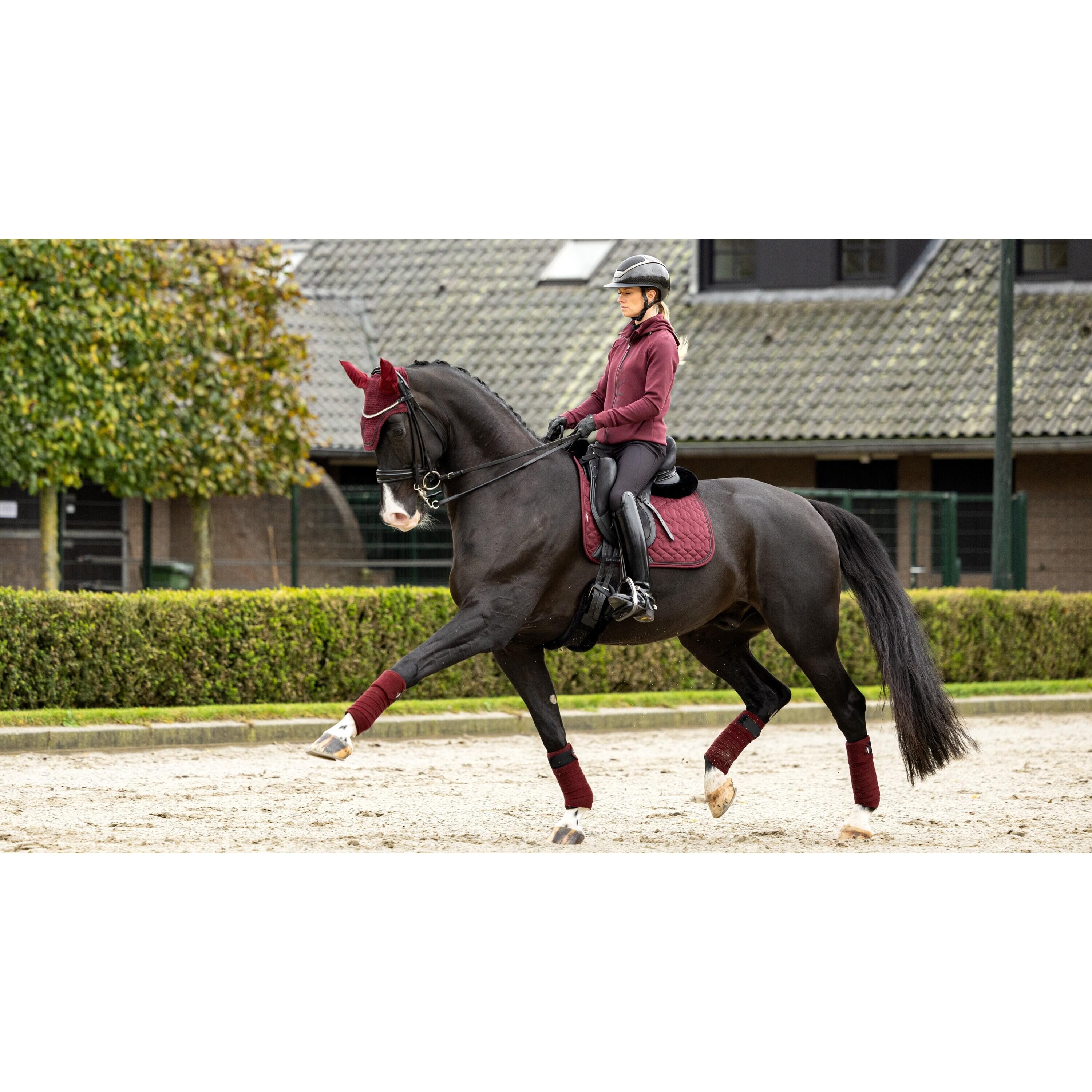 Dressuurmat voor paarden LeMieux Crystal Suede 2/5