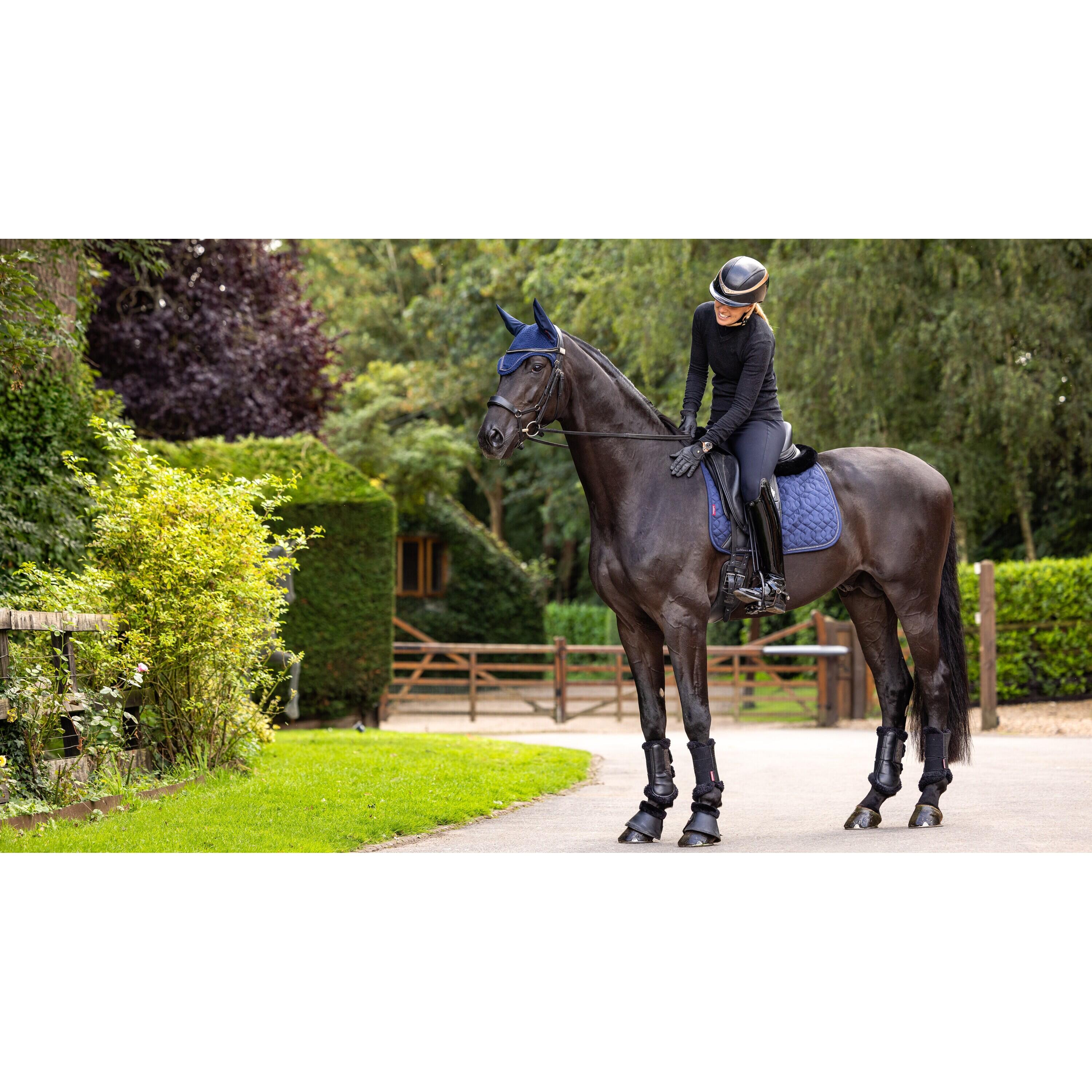 Dressuurmat voor paarden LeMieux Crystal Suede 4/4
