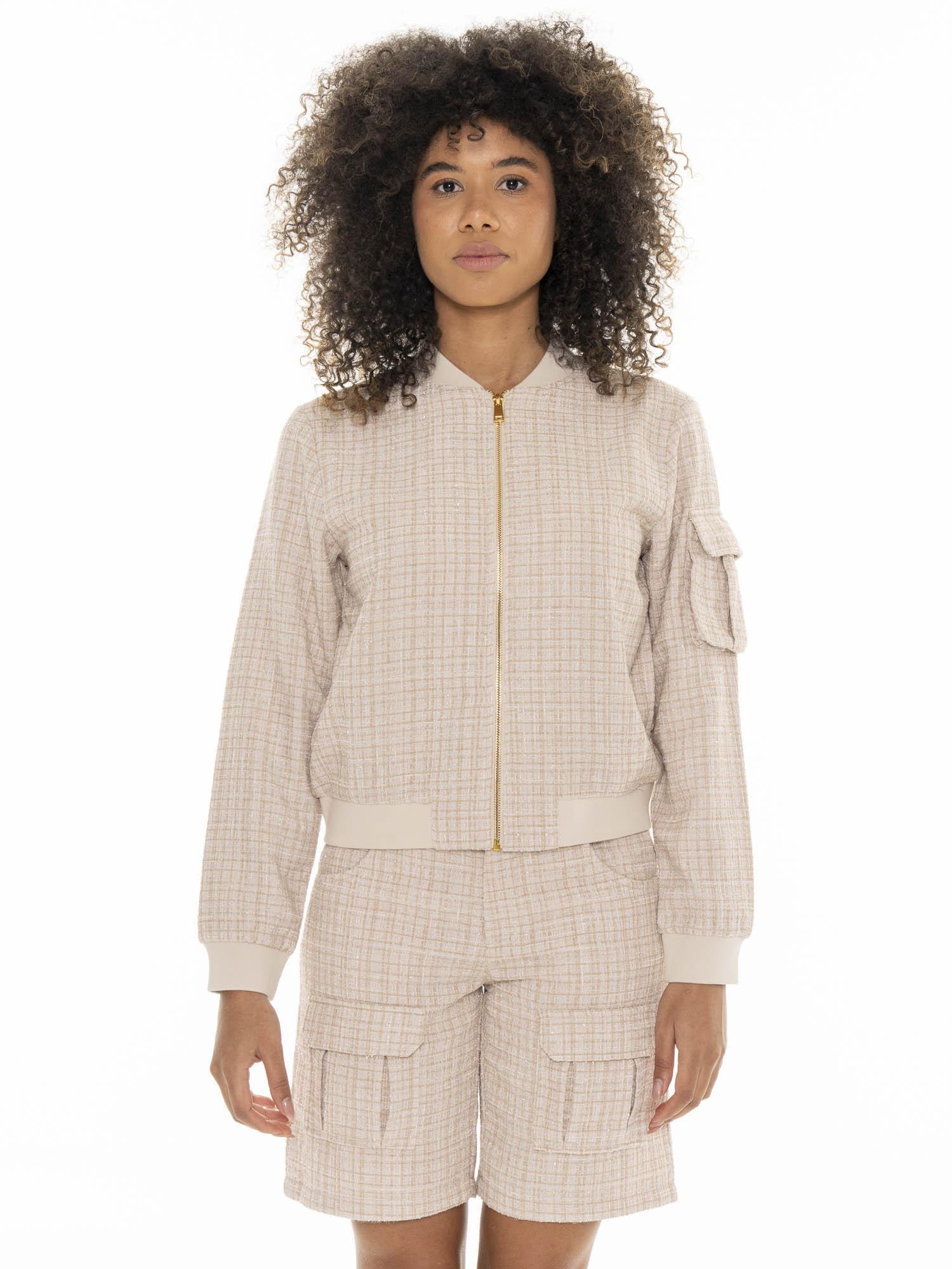 LEONE 1947 APPAREL Bomber bouclè da donna Leone Chic Boxing