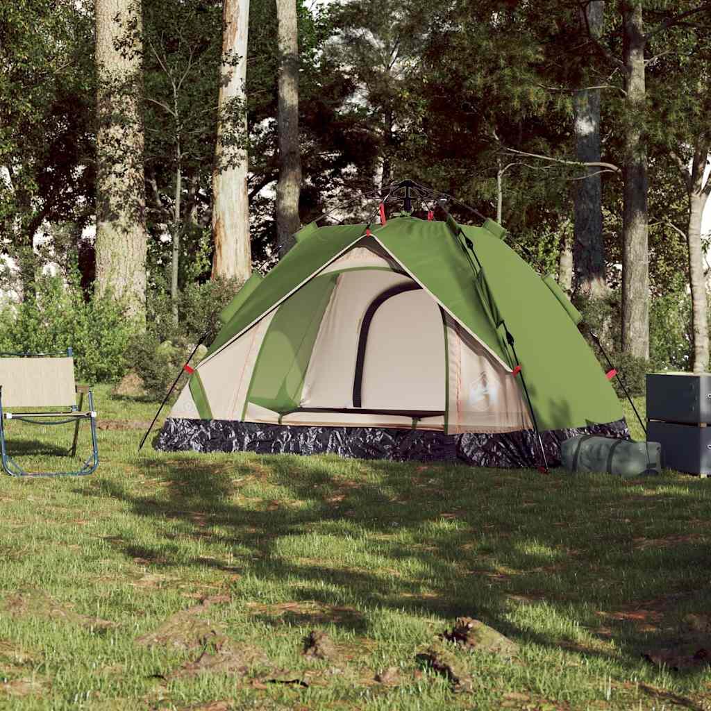 VidaXL Dome Tent for 2 Persons - Fast Release Green 3/7