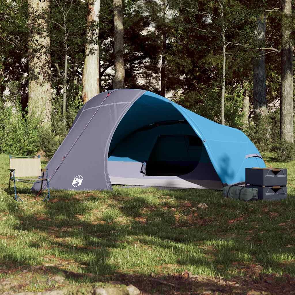 Vidaxl Tienda Domo 4 Personas Impermeable Azul 3/7