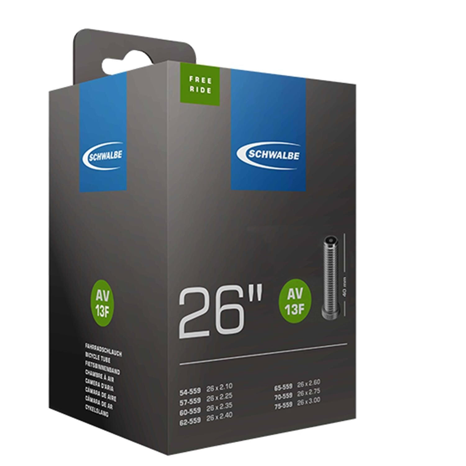 SCHWALBE Camera d'Aria Freeride Schwalbe 26/26 Plus x 2,10/3,00 Schrader 40 mm