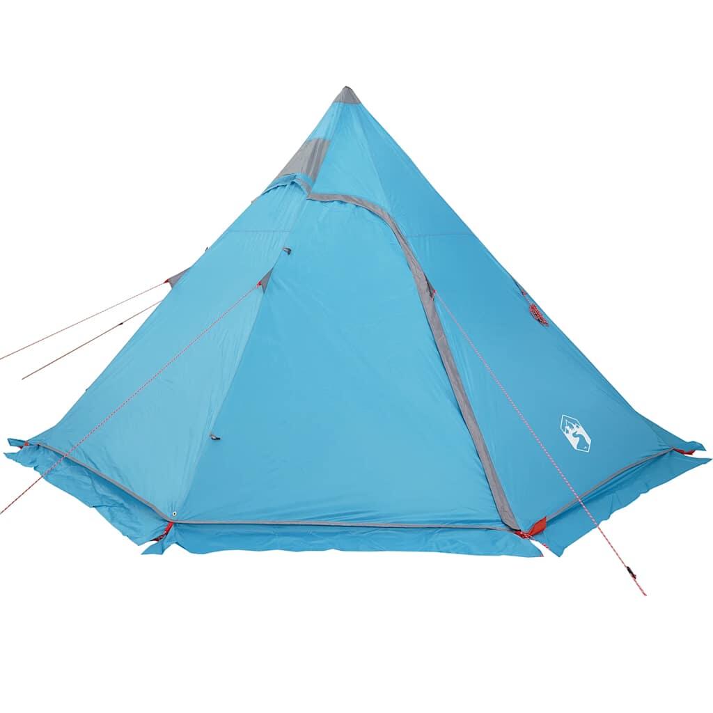 Tente Tipi Imperméable 5 Personnes en Bleu 3/7