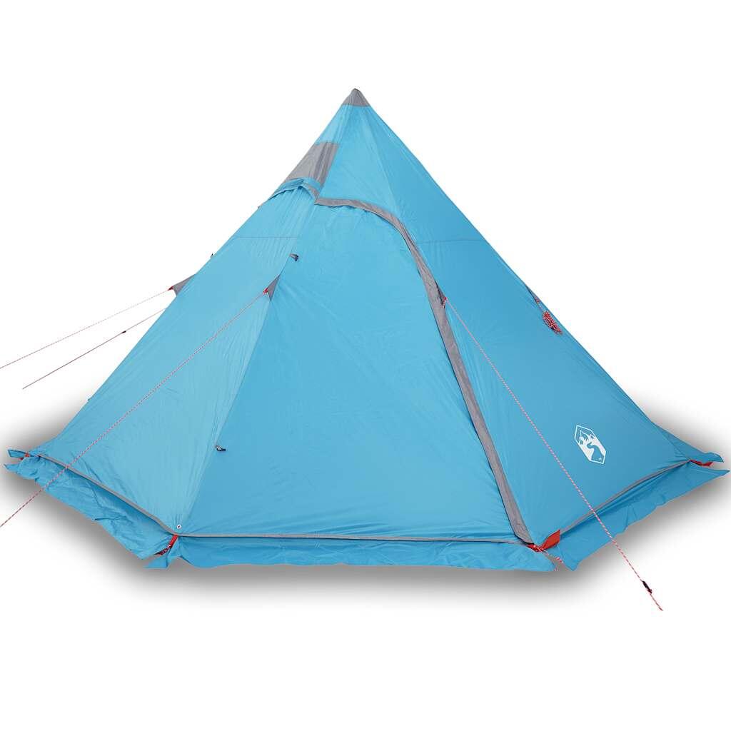 Tente Tipi Imperméable 5 Personnes en Bleu 2/7