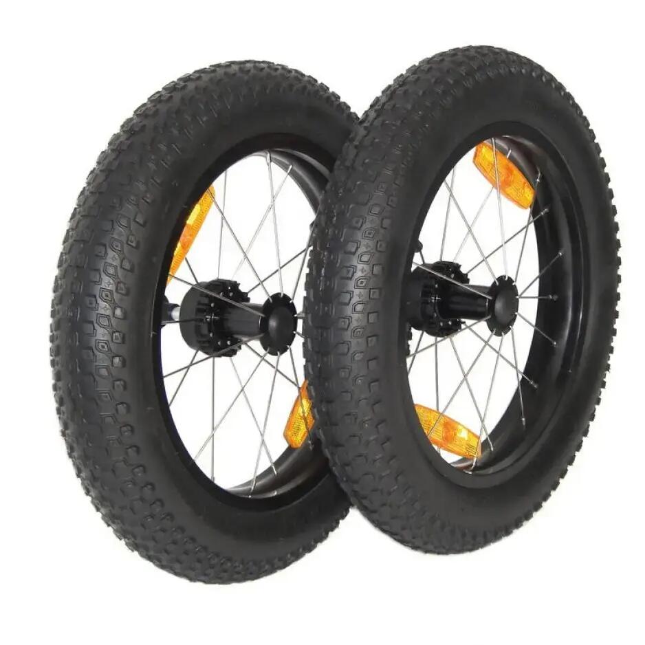 Wheel set with push button axle Burley