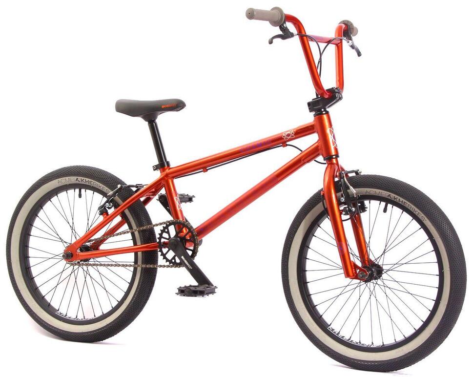 Rower BMX dziecięcy aluminiowy COSMIC AL pomarańczowy 20 cali 10,6 kg
