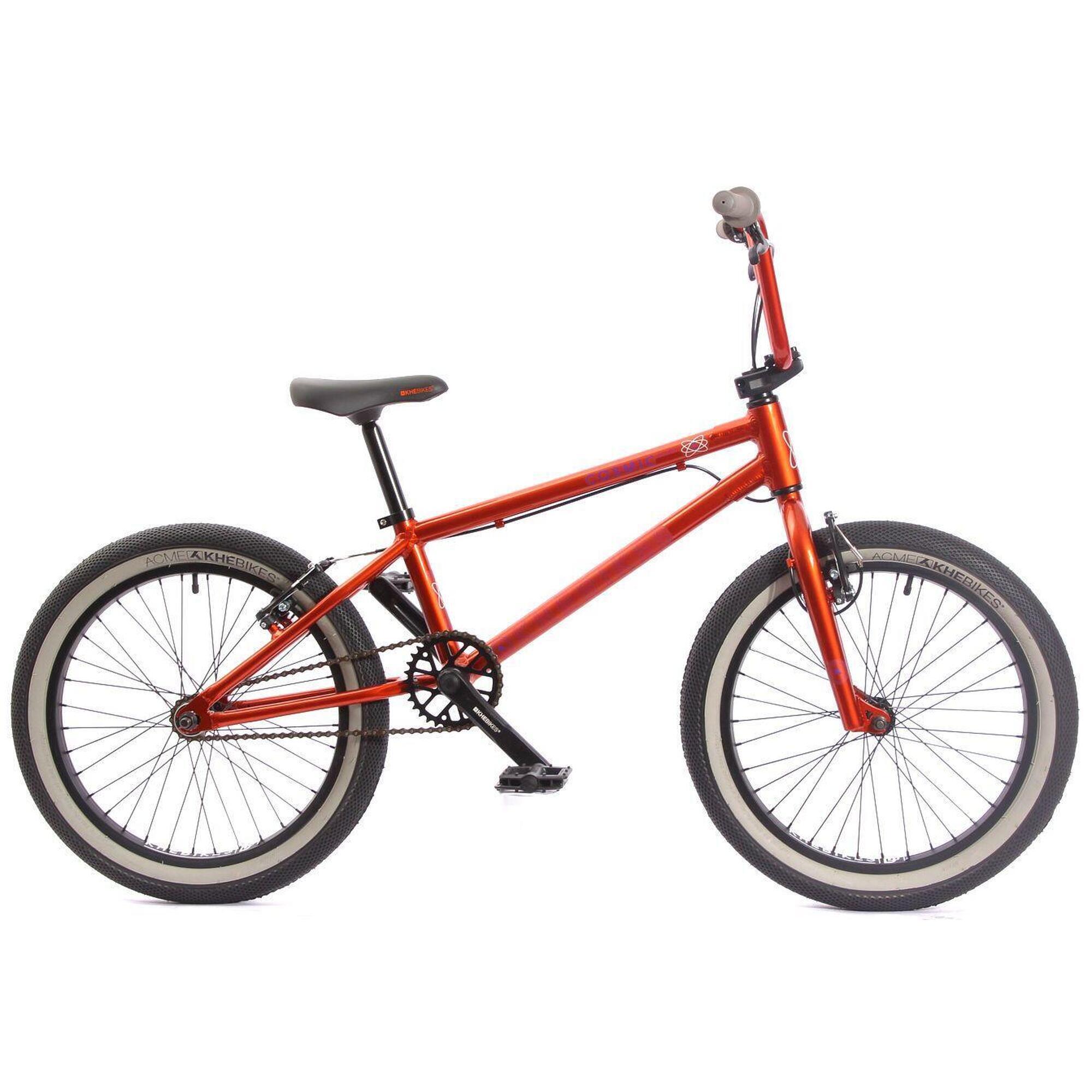 Rower BMX dziecięcy aluminiowy COSMIC AL pomarańczowy 20 cali 10,6 kg