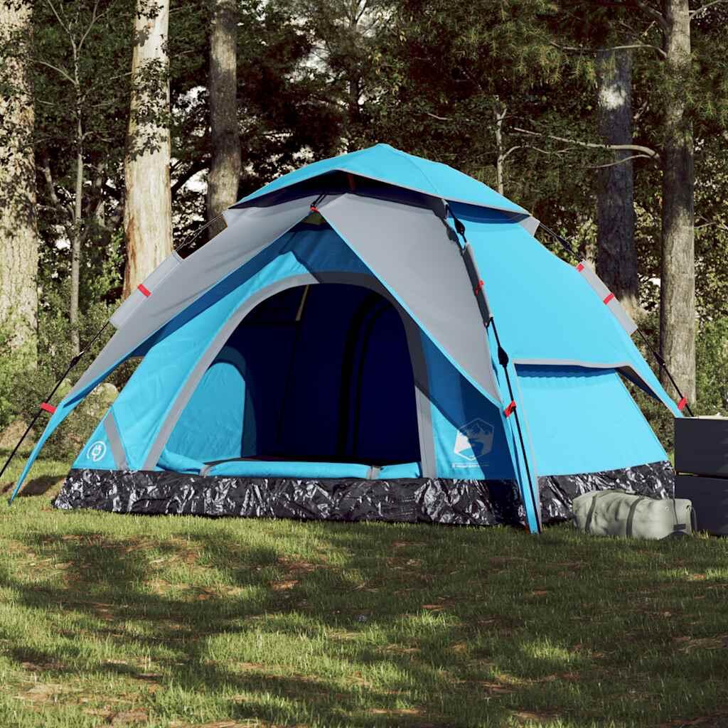 VidaXL Dome Tent for 5 People with Fast Release - Blue