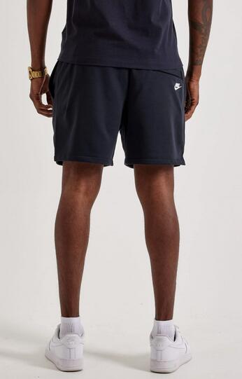 Pantaloncino uomo nike club flow cycle - nero 3/4