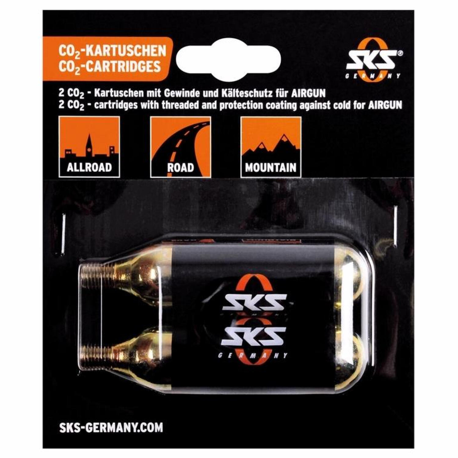 SKS 2 cartucce di co2 SKS Airgun 16g