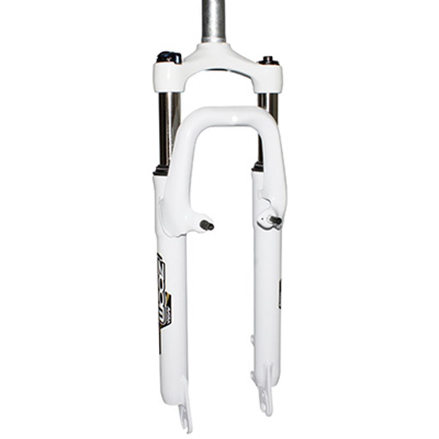 Zoom - Fourche Vtt À Ressort Réglable-blocable Pivot Lisse 285mm 1''1-8-28,6 Éxterieur - Fourche De Vélo - Blanc - Taille Unique - Decathlon