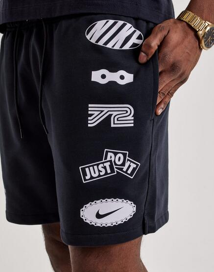 Pantaloncino uomo nike club flow cycle - nero 2/4