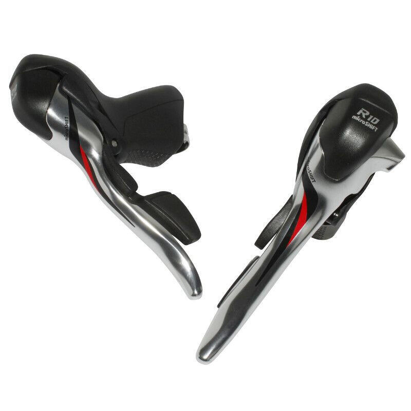MICROSHIFT Paar triple aluminium road shifters compatibel met shimano behalve tiagra 4700 M