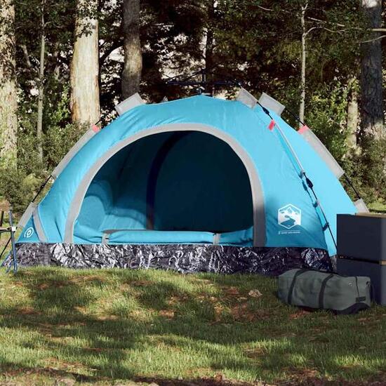 Tente de camping vidaXL 2 places bleu moderne