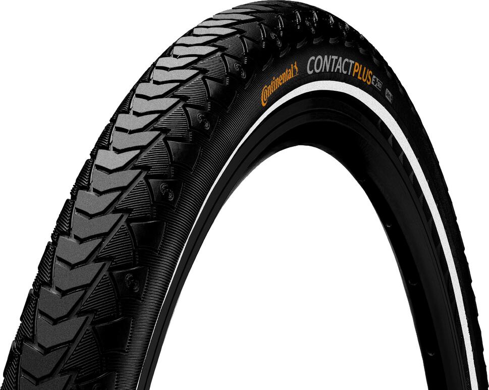 Opona Contact Plus 28 X 1,60 Czarna Z Odblaskiem