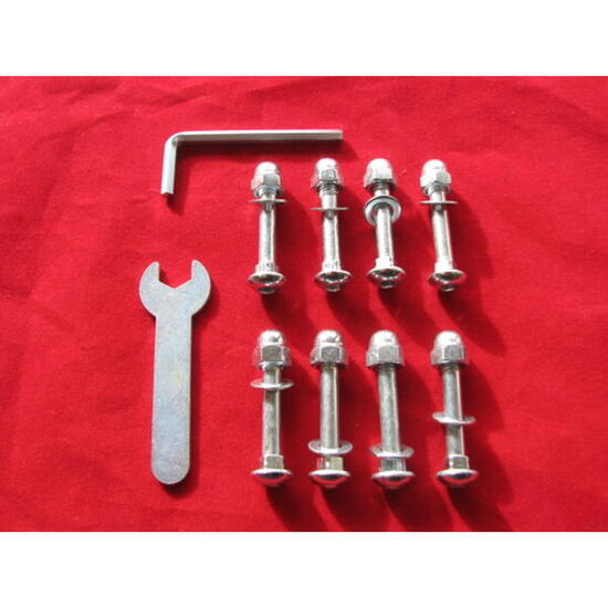 Hudora Schraubenset 8 x 45 mm für Freekick-Fussballtor
