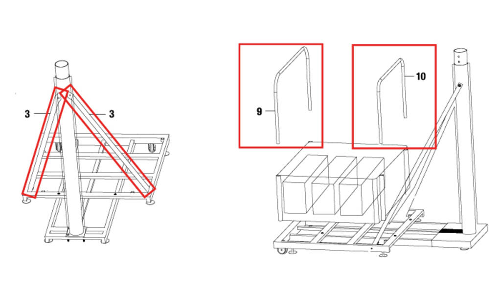 HUDORA Hudora 1 rod set for basketball stand Competition Pro