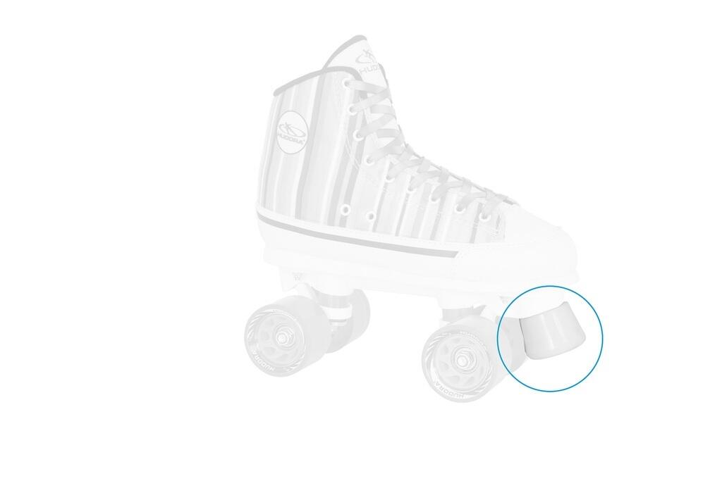 HUDORA Paracolpo bianco Hudora per pattini a rotelle con vite e rondella