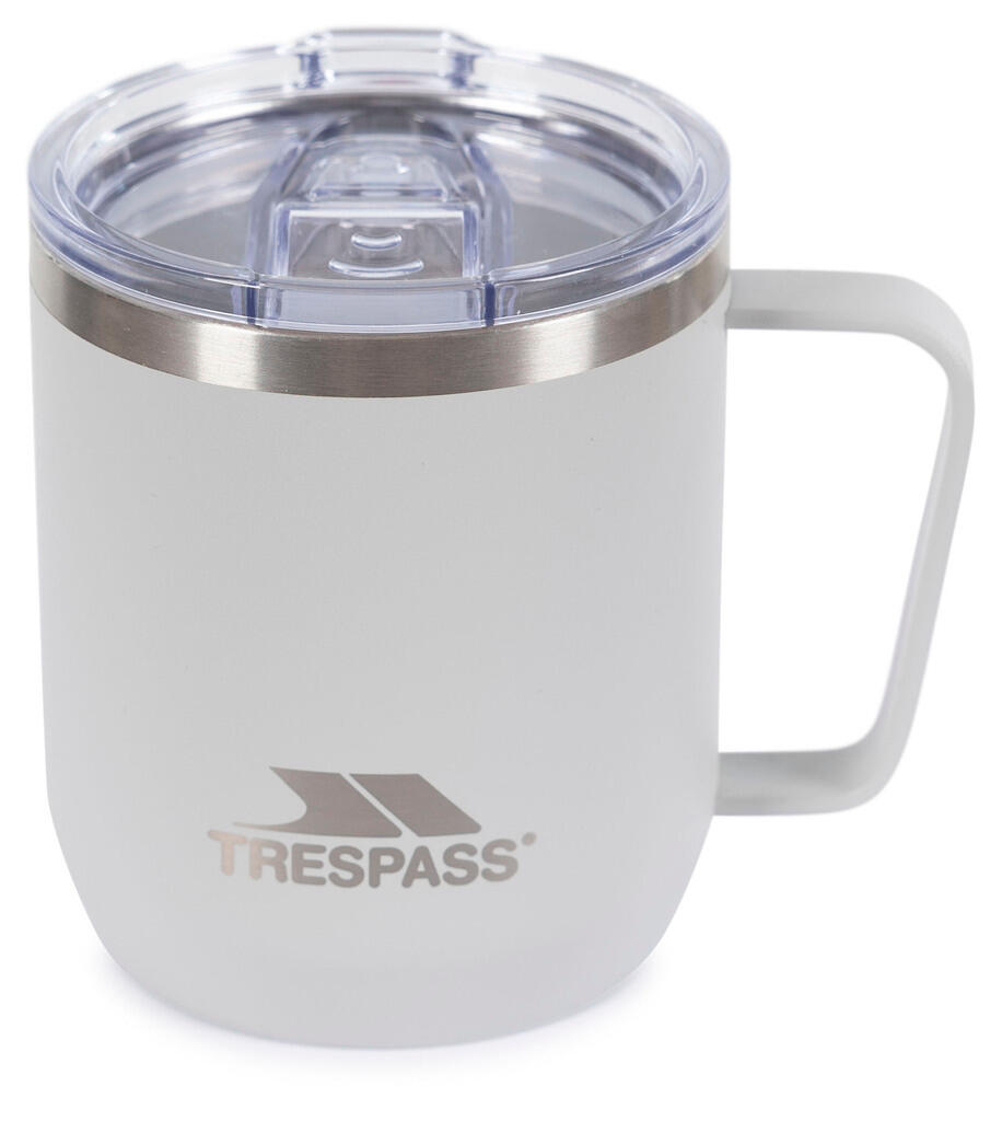 TRESPASS Nopper Edelstahlbecher 300ml mit Deckel & Griff 2/7