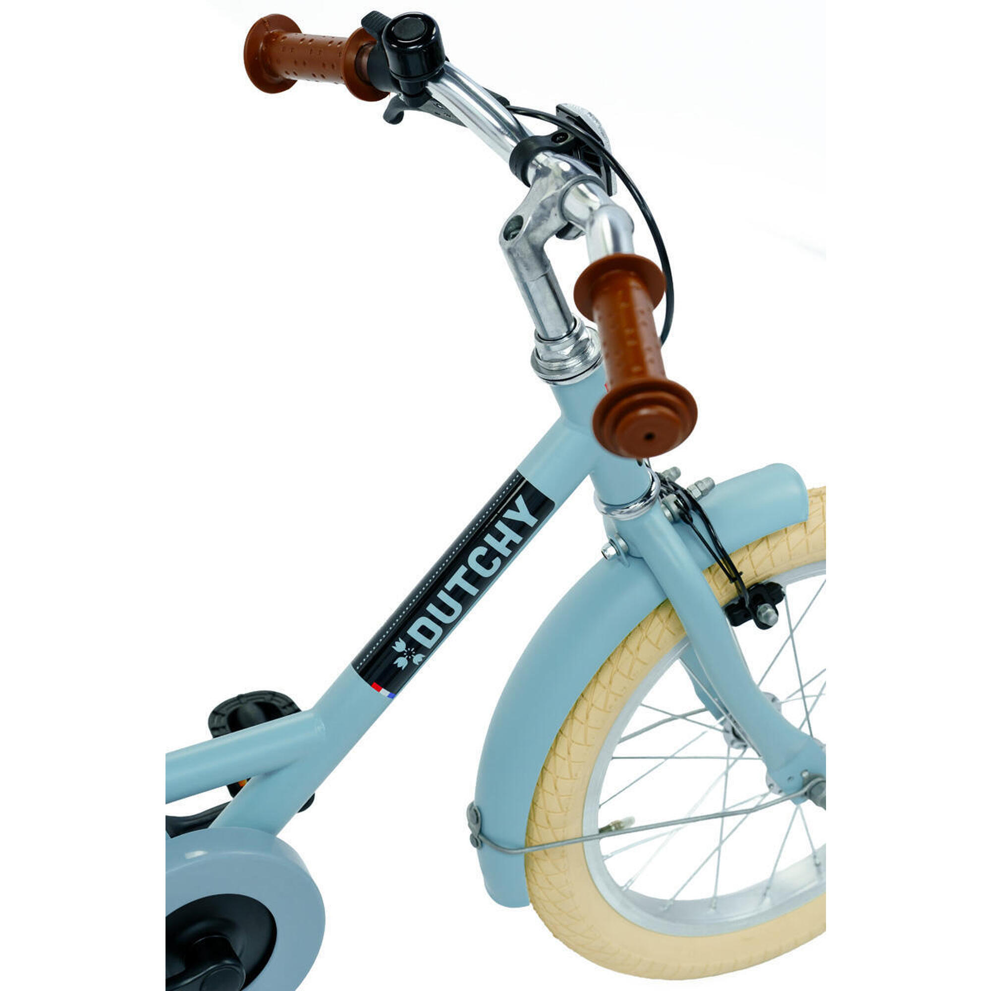 Vélo enfant Nogan Dutchy - 18 pouces - Bleu - Avec roulettes