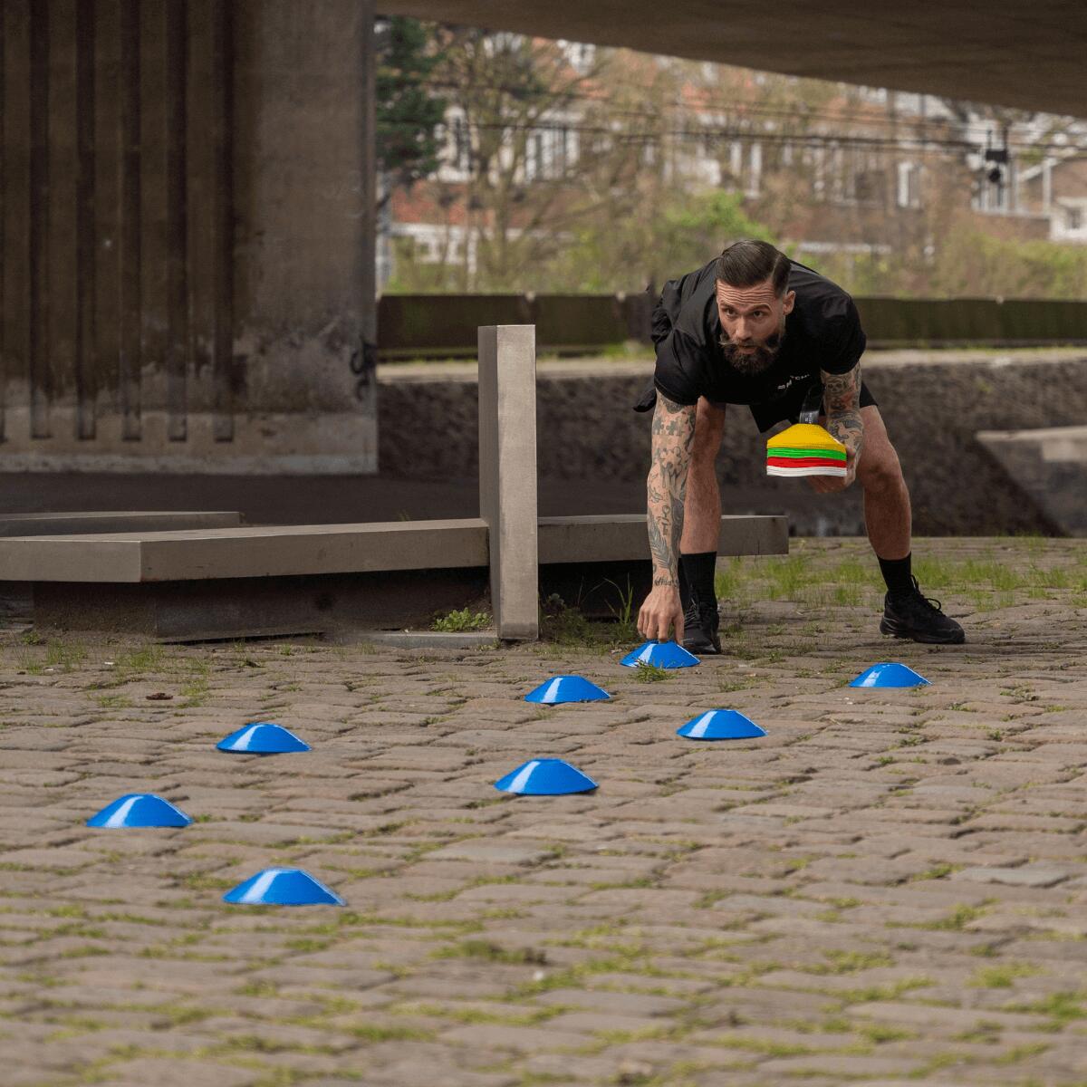 50 pionnen / pionnen set / grenskegels / trainingshoedjes 3/7