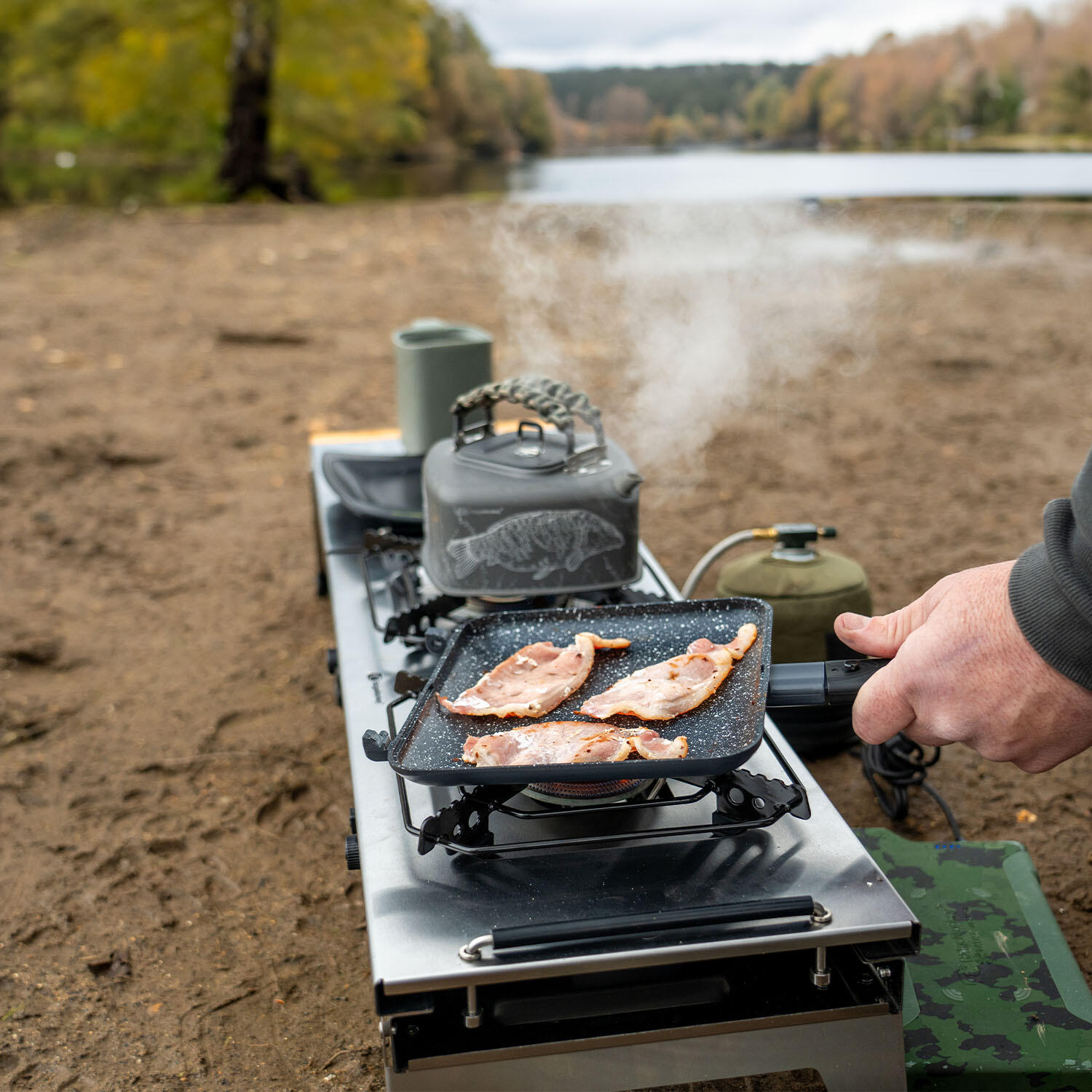 RidgeMonkey Grilla CookStation Double Hob – Portable Dual-Burner Camping Stove 2/7