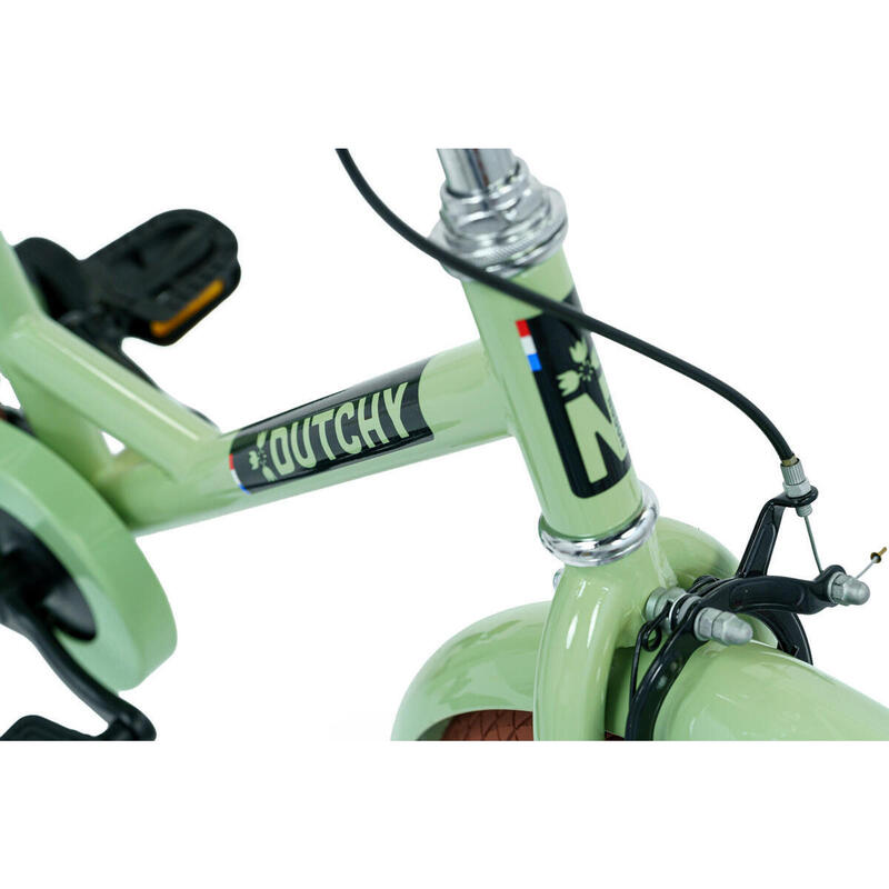 Vélo enfant Nogan Dutchy - 16 pouces - Vert - Avec roulettes