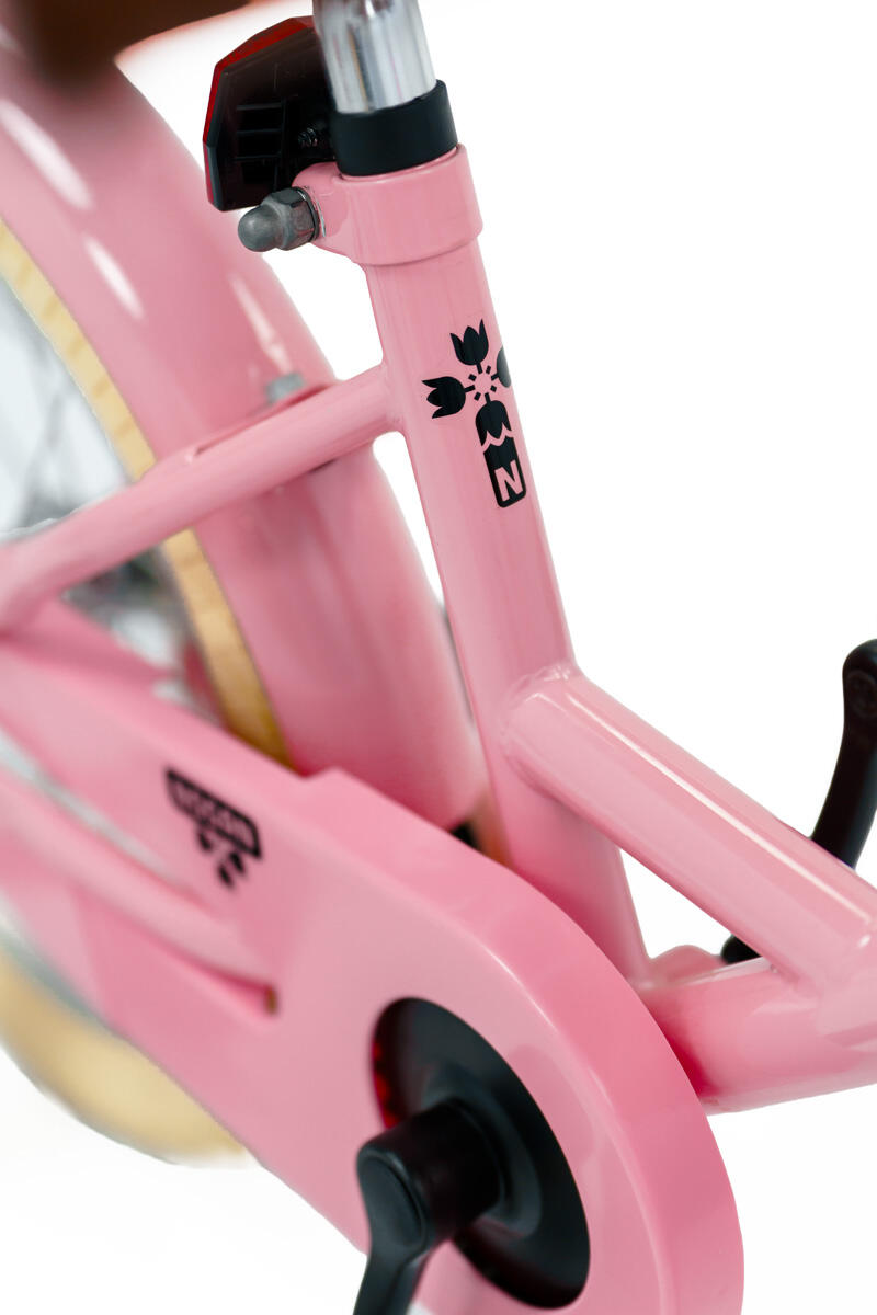 Nogan Dutchy Kinderfiets - 14 Inch - Glans Roze - Inclusief Zijwielen 7/7